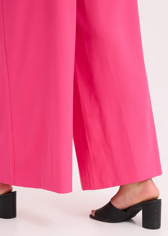 Bandplooibroek met riem (2-dlg. set), bonprix