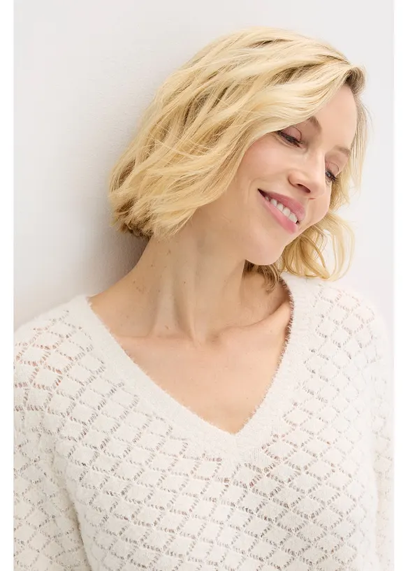 Ajour-trui met veergaren, bonprix