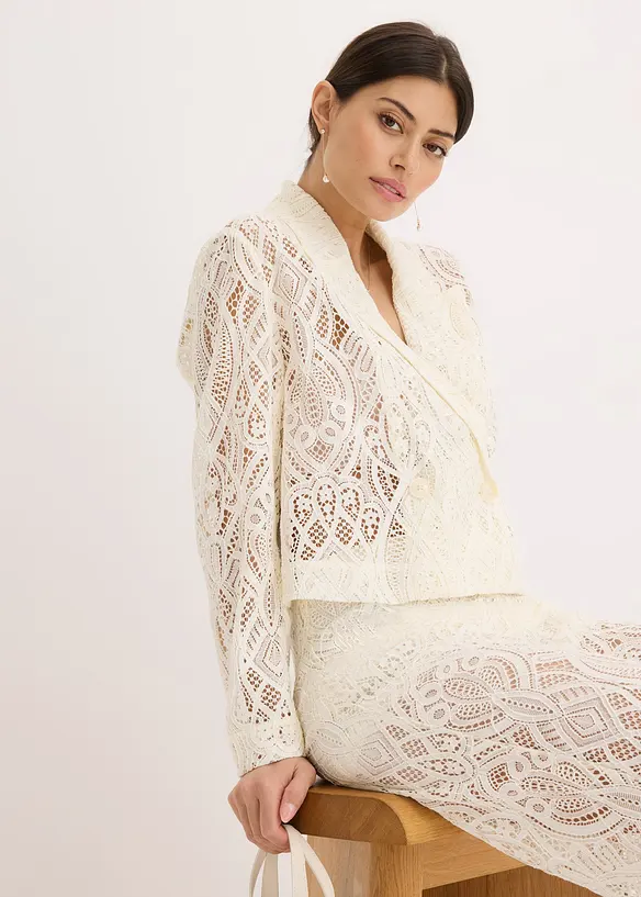 Blazer van kant, bonprix