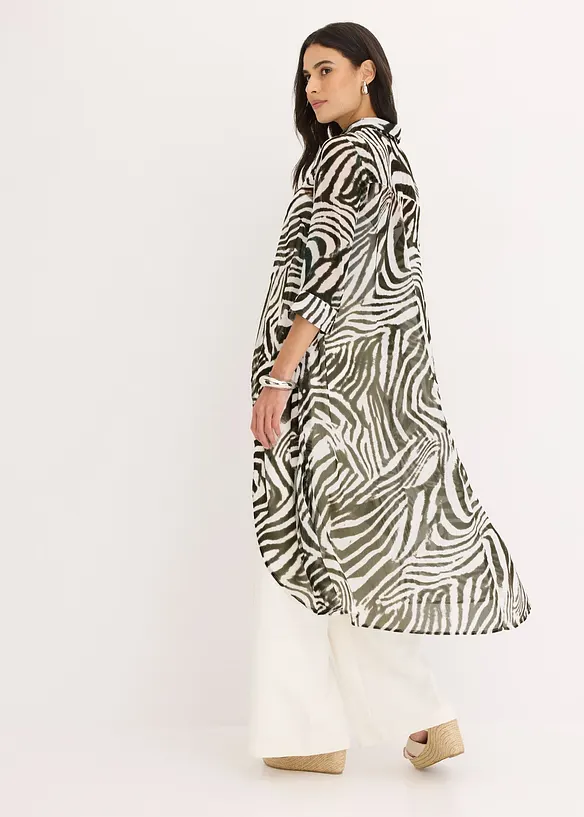 Lange chiffon blouse, bonprix