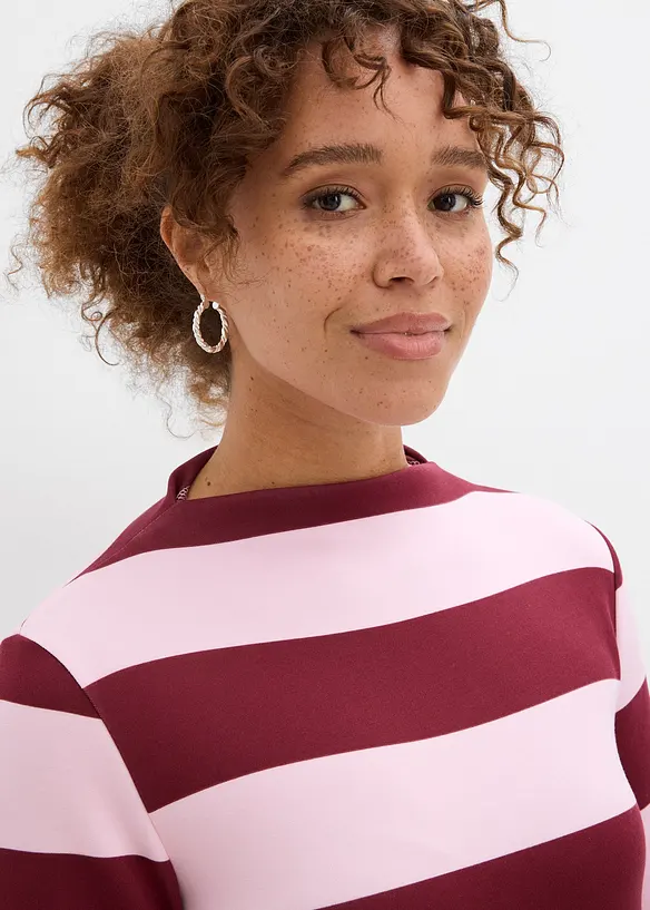 Jersey jurk met opstaande kraag, bonprix