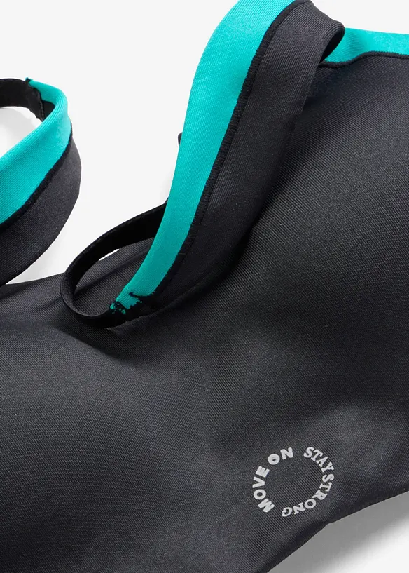 Gewatteerde sport bh met normale steun, bonprix