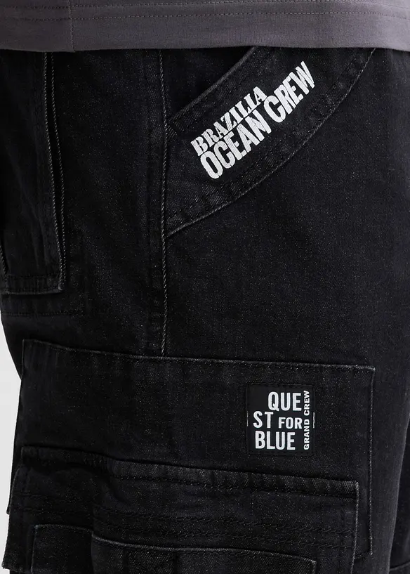 Relaxed fit stretch jeans met comfortband, straight, bonprix