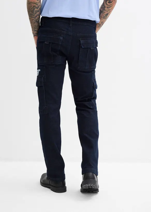 Relaxed fit stretch jeans met comfortband, straight, bonprix