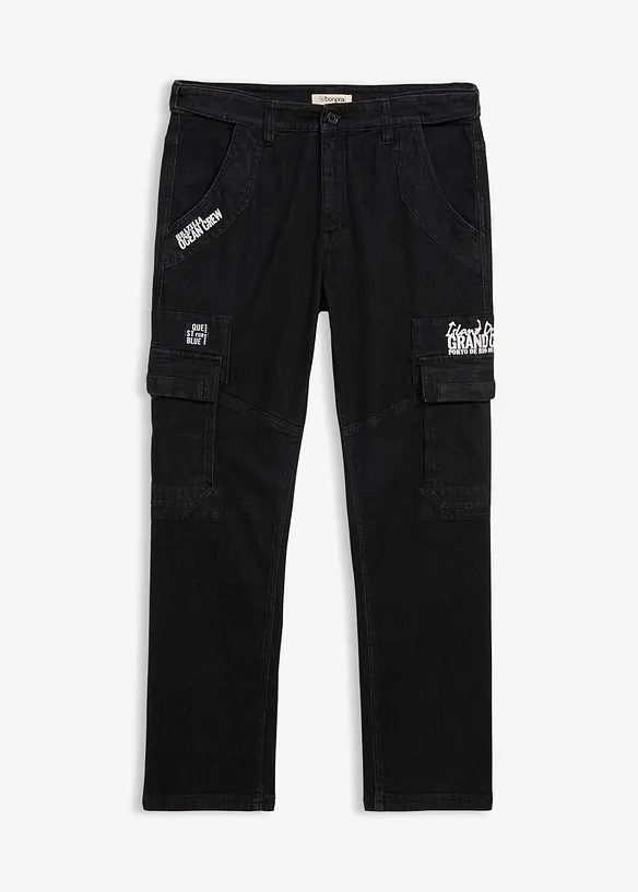 Relaxed fit stretch jeans met comfortband, straight, bonprix