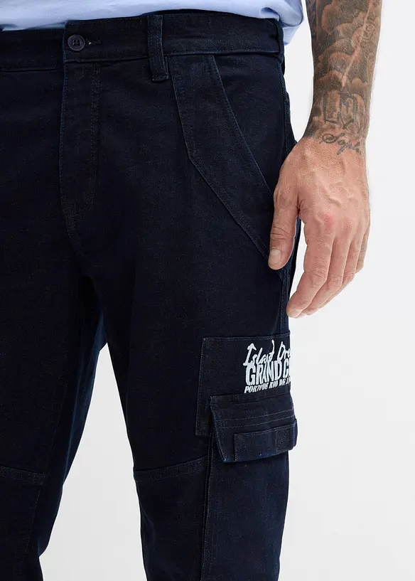 Relaxed fit stretch jeans met comfortband, straight, bonprix