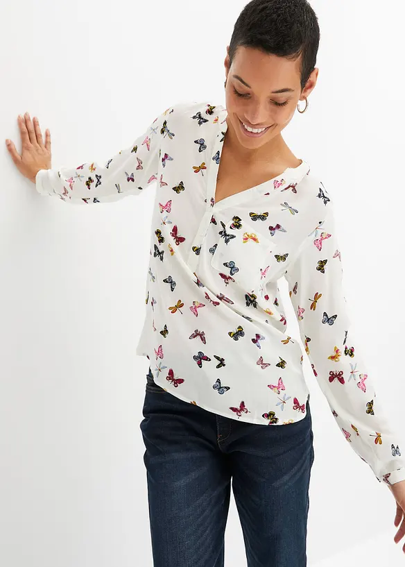 Blouse van soepele viscose, bonprix