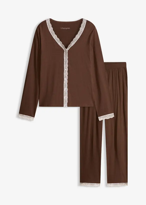 Pyjama met knoopsluiting, bonprix