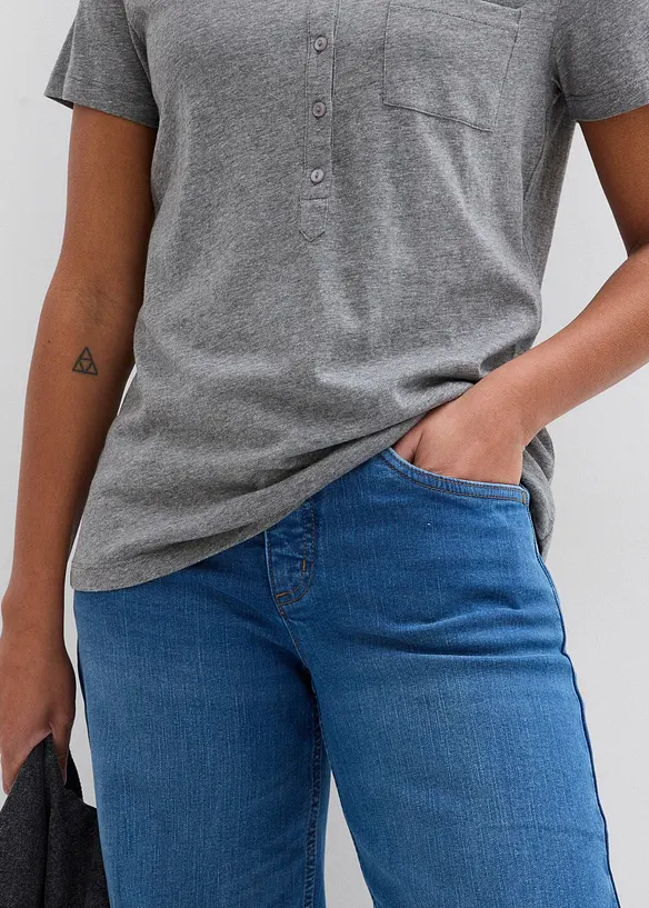 T-shirt in een katoen-viscosemix, bonprix