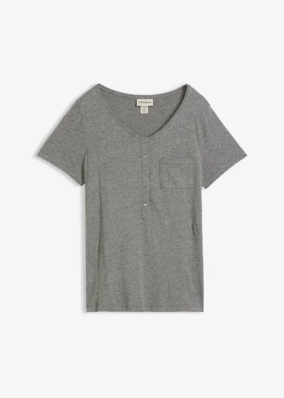 T-shirt in een katoen-viscosemix, bonprix