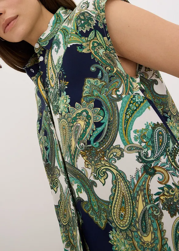 Gedessineerde blouse van soepele viscose, bonprix