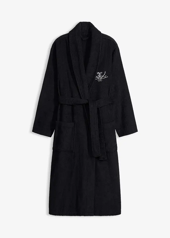 Frott&eacute; badjas van katoen, bonprix