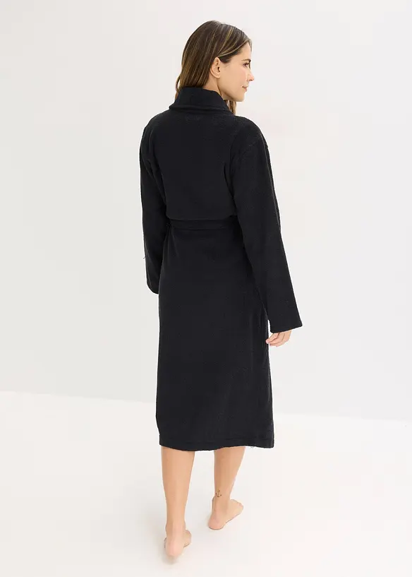 Frott&eacute; badjas van katoen, bonprix