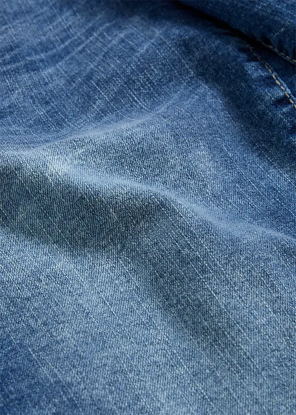 Mid waist stretch jeans, straight, bonprix