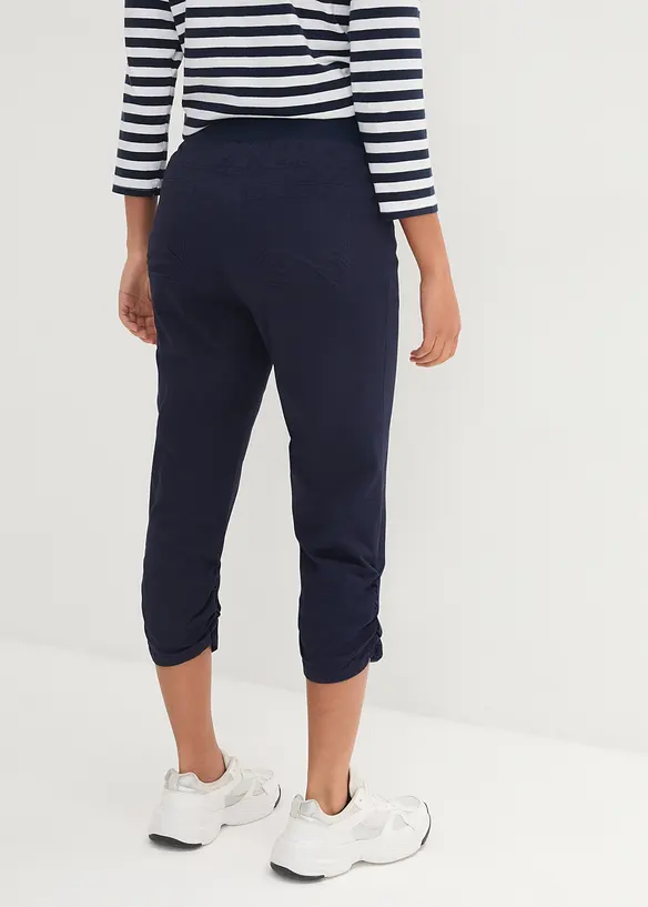 Capri broek van katoenmix met comfortband, bonprix