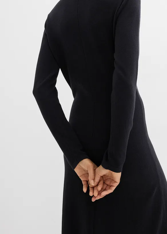 Fijngebreide maxi jurk met kasjmier, bonprix