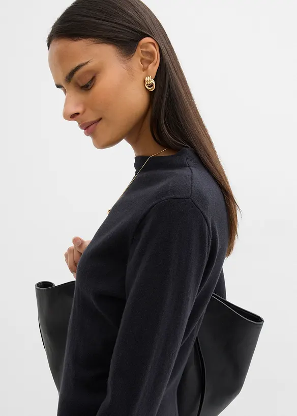 Fijngebreide maxi jurk met kasjmier, bonprix