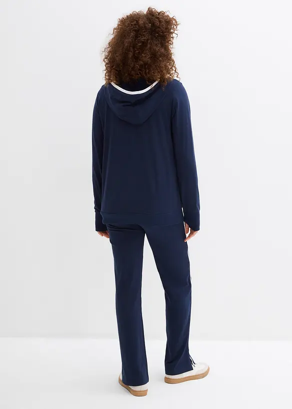 Stretch joggingpak van katoen (2-dlg. set), bonprix