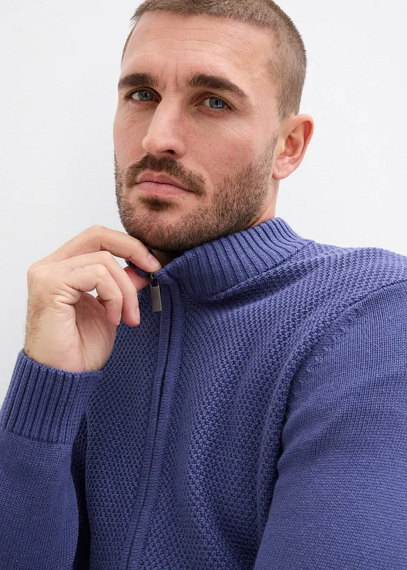 Fijn gebreid vest van puur katoen, bonprix