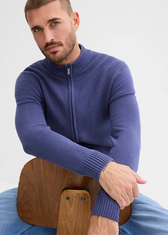 Fijn gebreid vest van puur katoen, bonprix