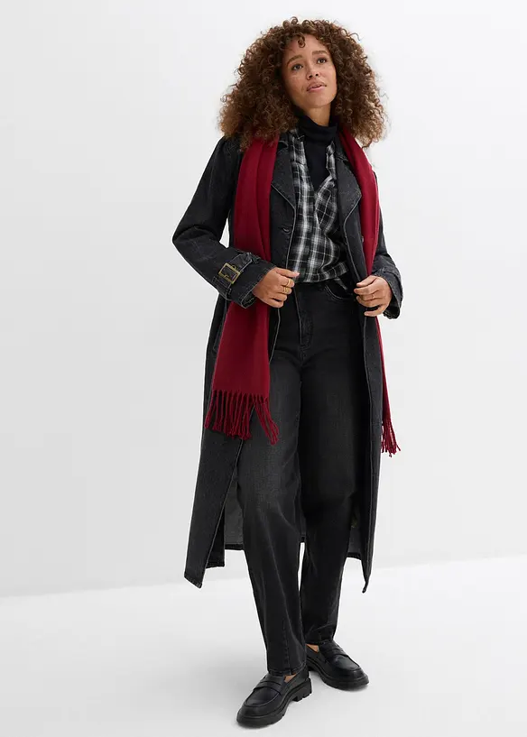 Barrel jeans met high waist en biologisch katoen, bonprix