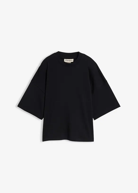 Kort oversized shirt van zwaar biologisch katoen, bonprix