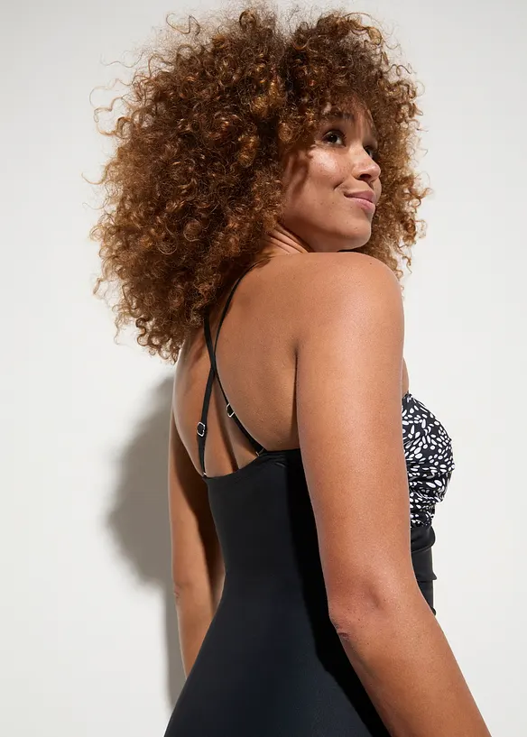 Medium corrigerend badpak in wikkellook, bonprix