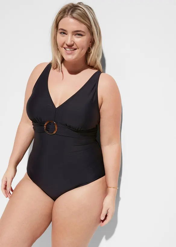 Corrigerend badpak met een V-hals, licht corrigerend, bonprix