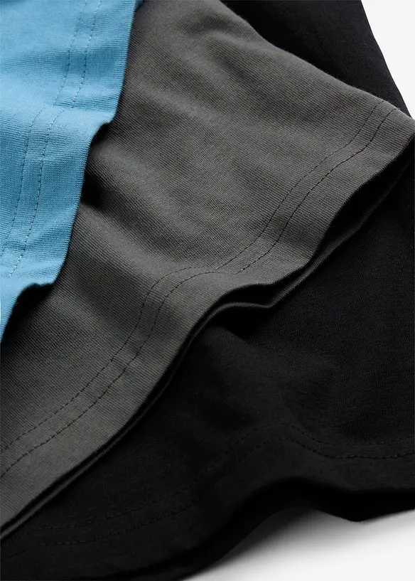 T-shirt met biologisch katoen (set van 3), bonprix