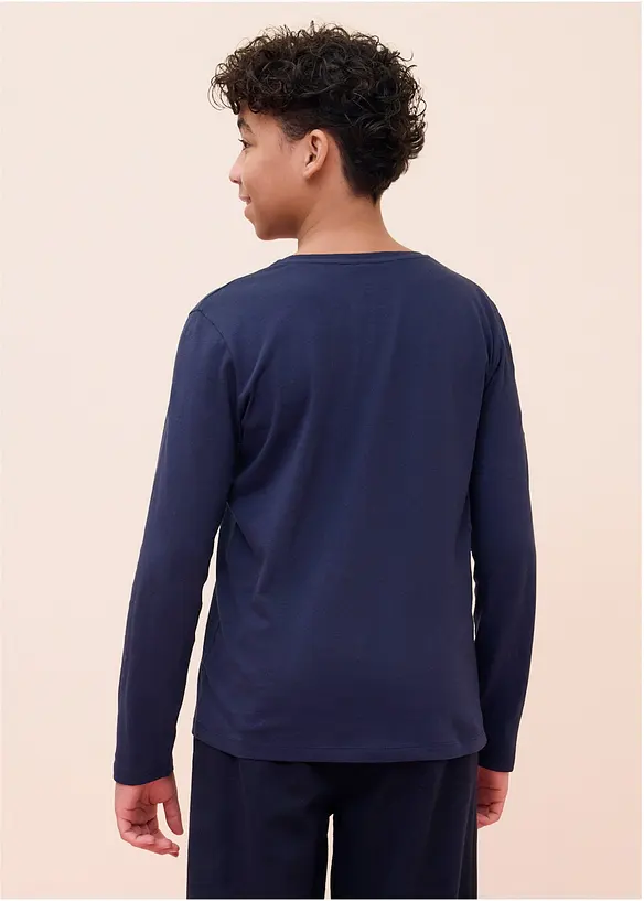 Longsleeve van biologisch katoen (set van 5), bonprix