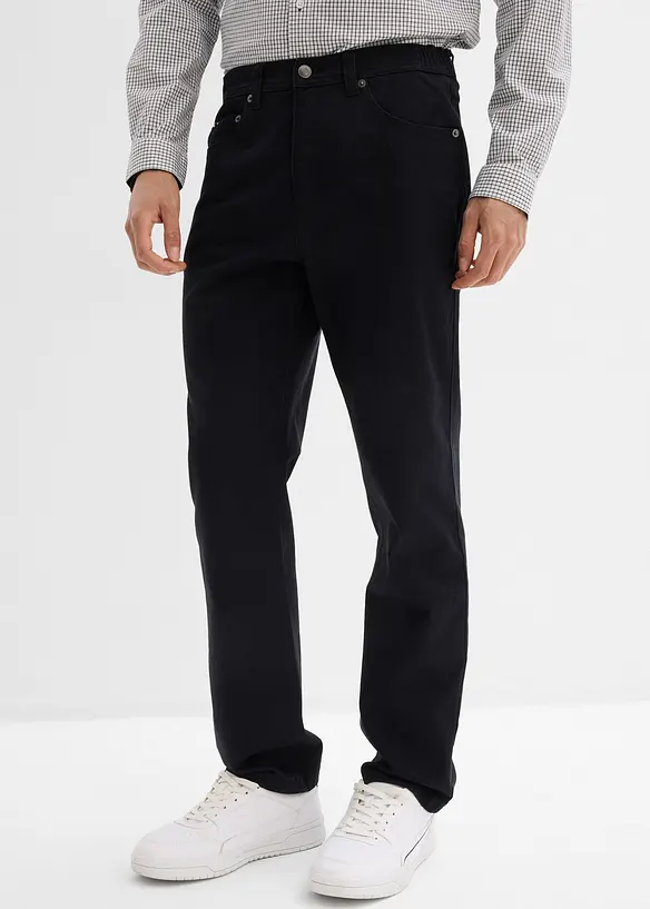 Classic fit stretchbroek met comfortabele tailleband, straight, bonprix