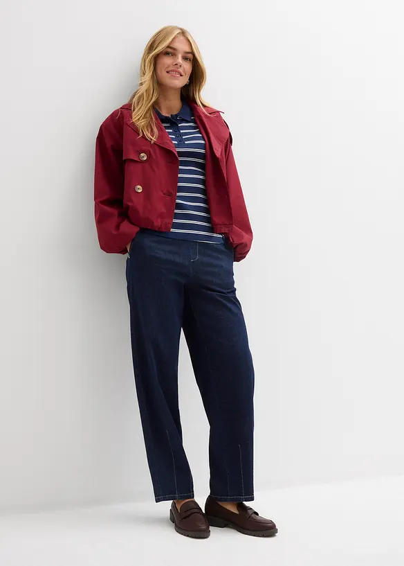 Geribd poloshirt, bonprix