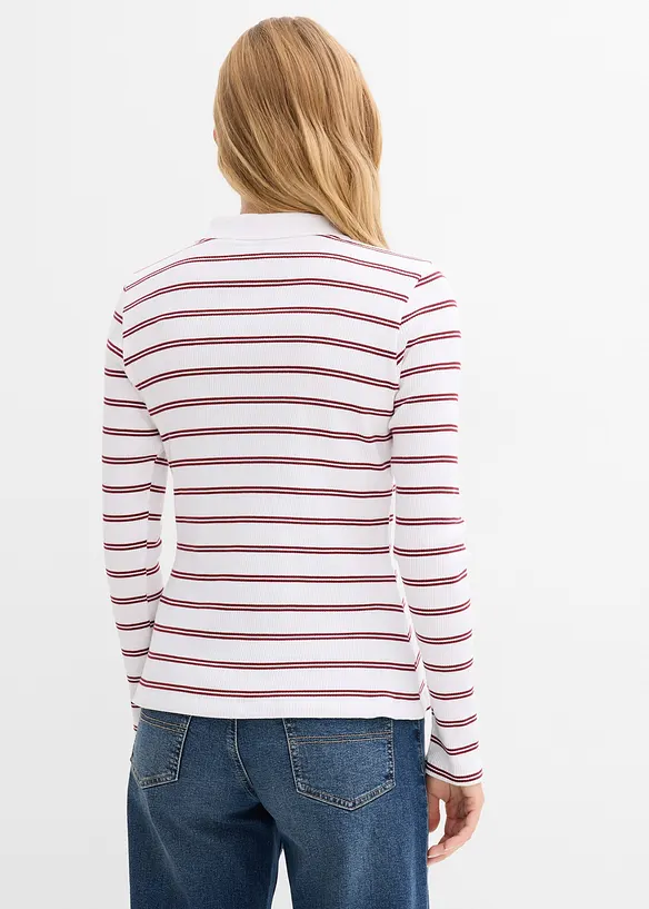 Geribd poloshirt, bonprix