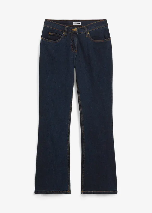 High waist stretch jeans, bootcut, bonprix
