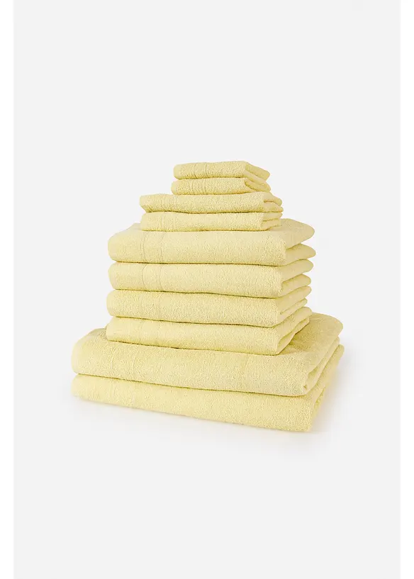 Handdoek van katoen (10-dlg. set), bonprix