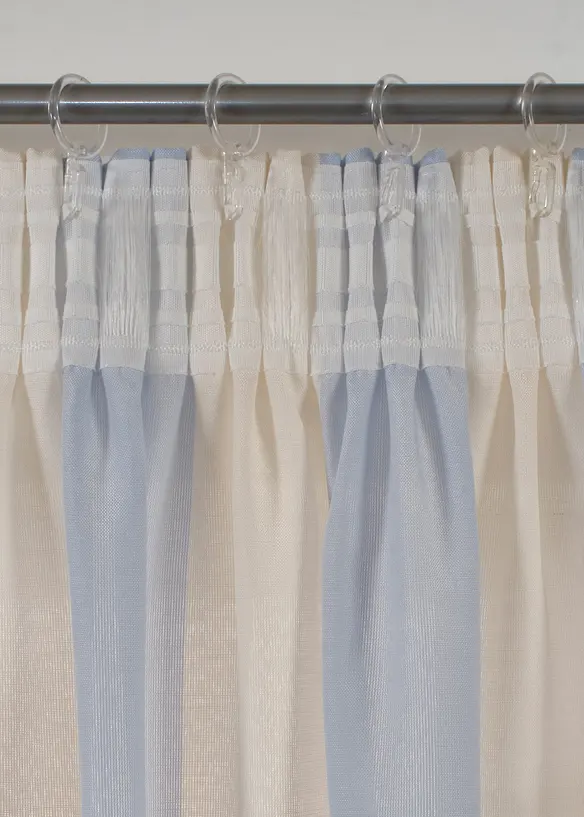 Gestreept gordijn met gerecycled polyester (1 stuk), bonprix