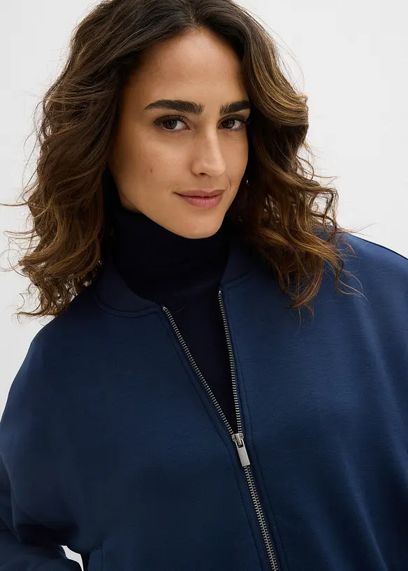 Bomber van zachte viscosemix, bonprix