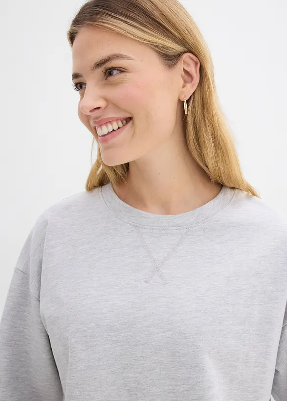 Lang sweatshirt van katoen, bonprix
