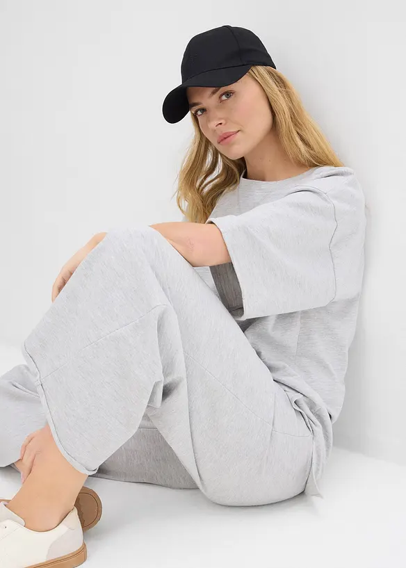 Sweatpants van biologisch katoen, 7/8 lengte, bonprix