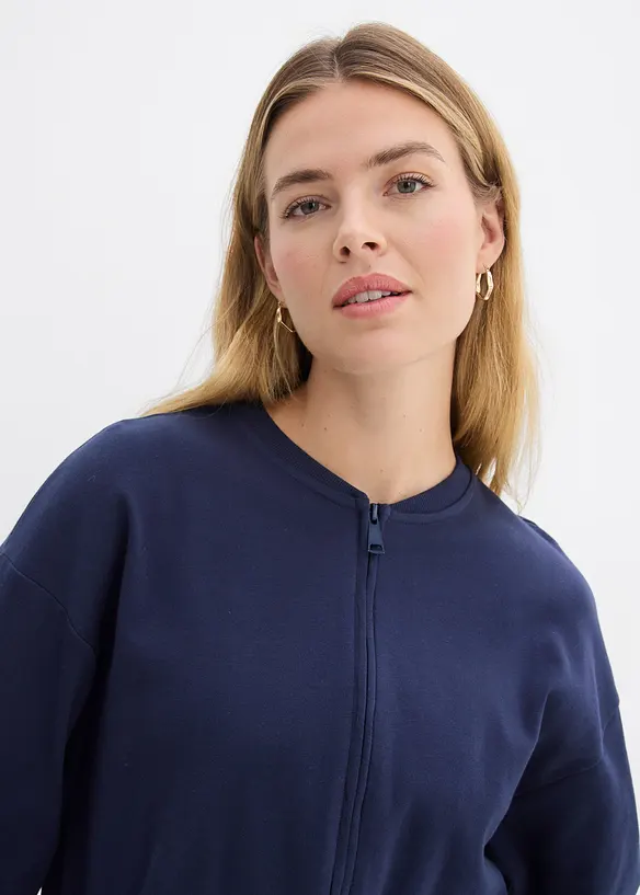 Sweatvest van puur biologisch katoen, bonprix