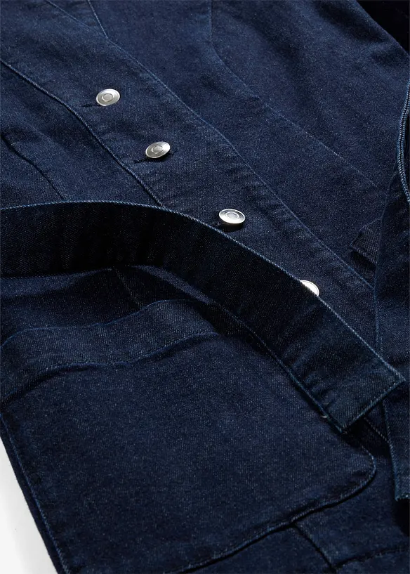 Spijkerjas met riem, met katoen, bonprix