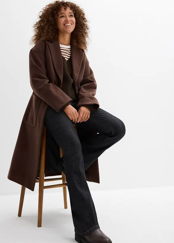 Bootcut-jeans met hoge taille, comfortabele tailleband, bonprix