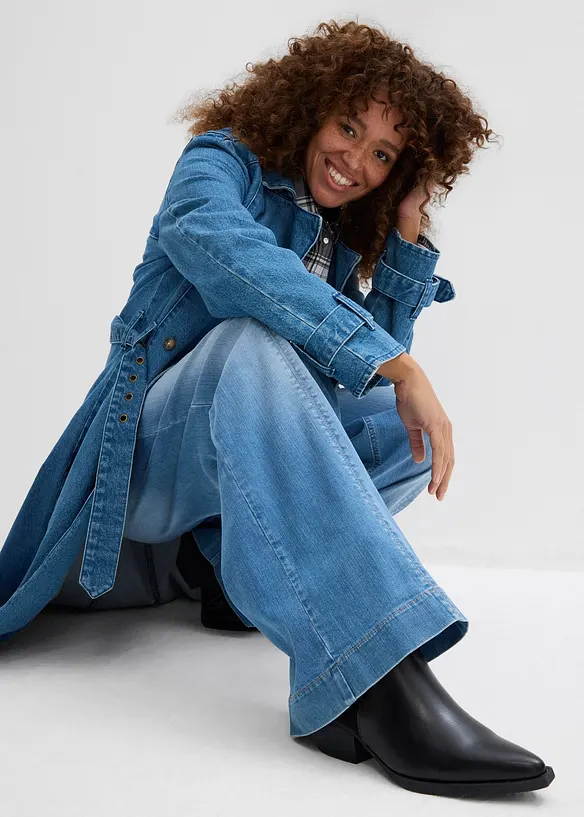 Wide leg jeans high waist, comfortband full length, bonprix