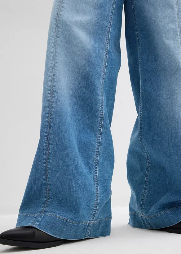 Wide leg jeans high waist, comfortband full length, bonprix