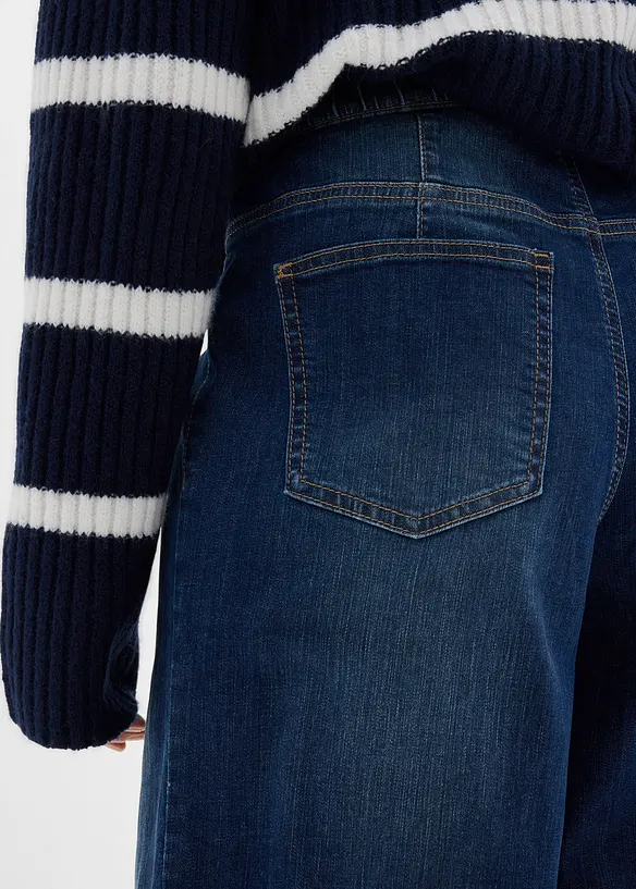 Wide leg jeans high waist, comfortband full length, bonprix