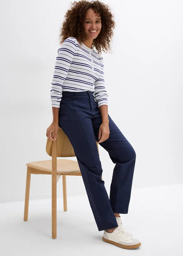 Twillbroek van een katoen-elastaanmix, bonprix