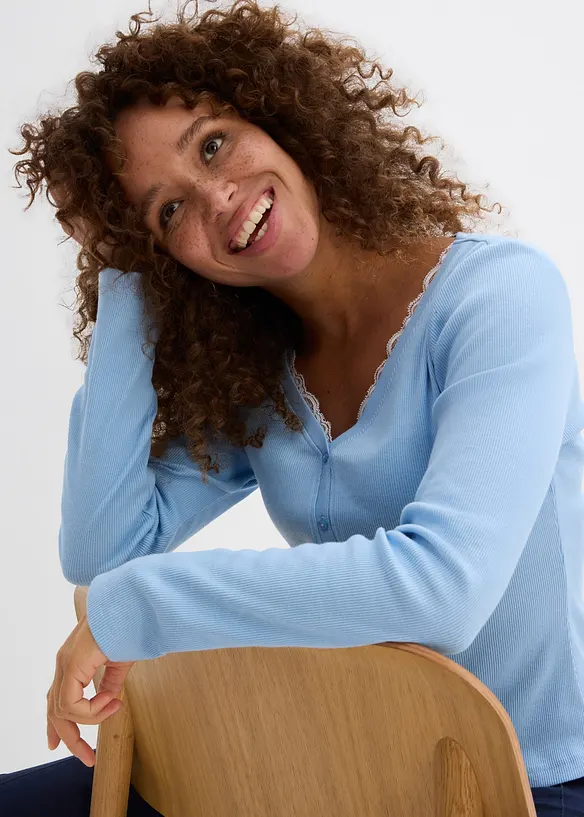 2-in-1 shirt van puur katoen, bonprix