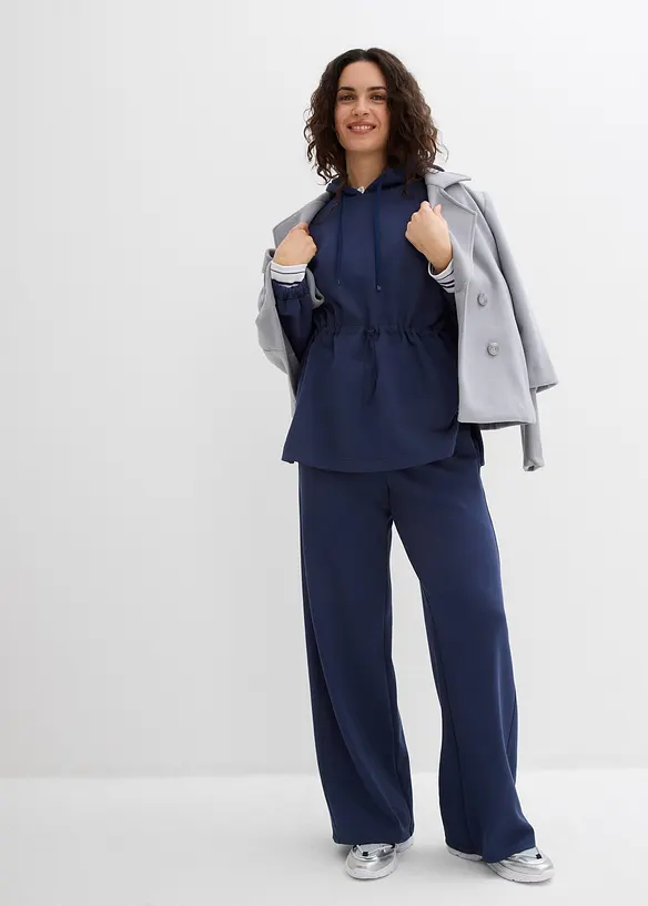 Palazzo broek van zacht scuba, bonprix