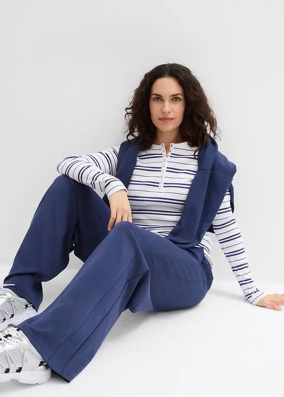 Palazzo broek van zacht scuba, bonprix