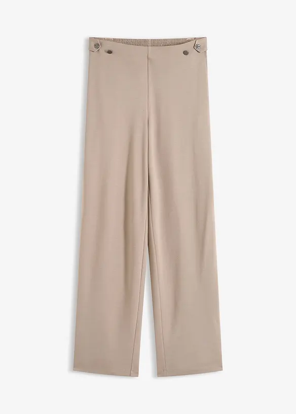 Jersey broek met sierbandjes, bonprix